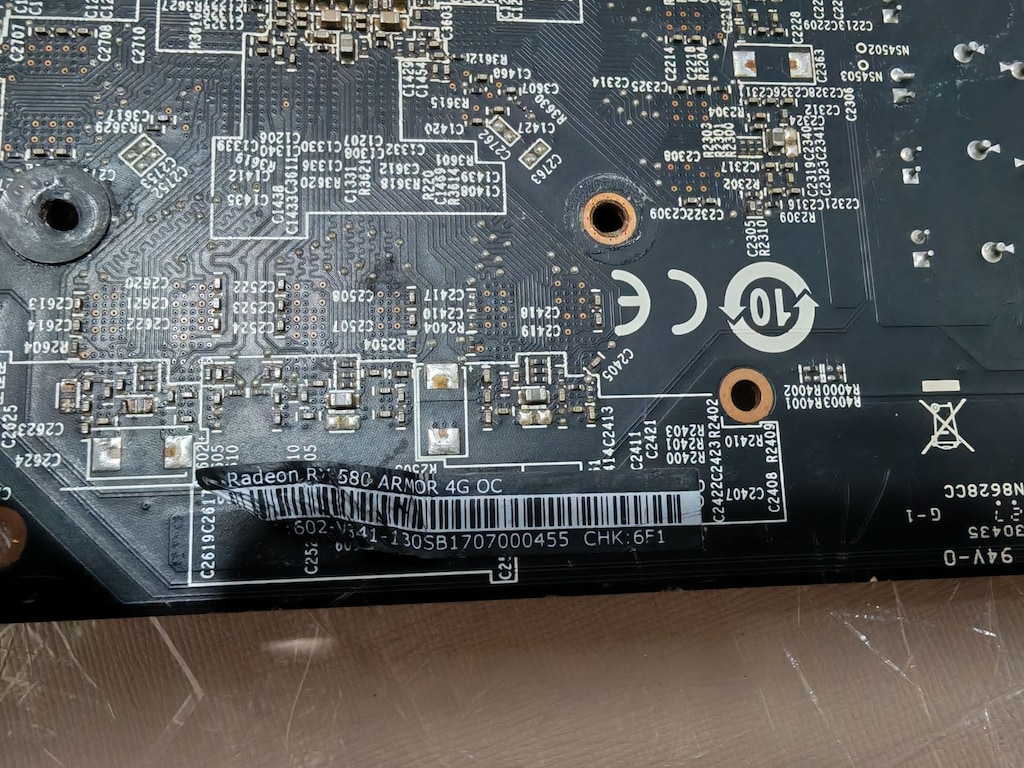 arızalı msı rx 580 4gb - 2