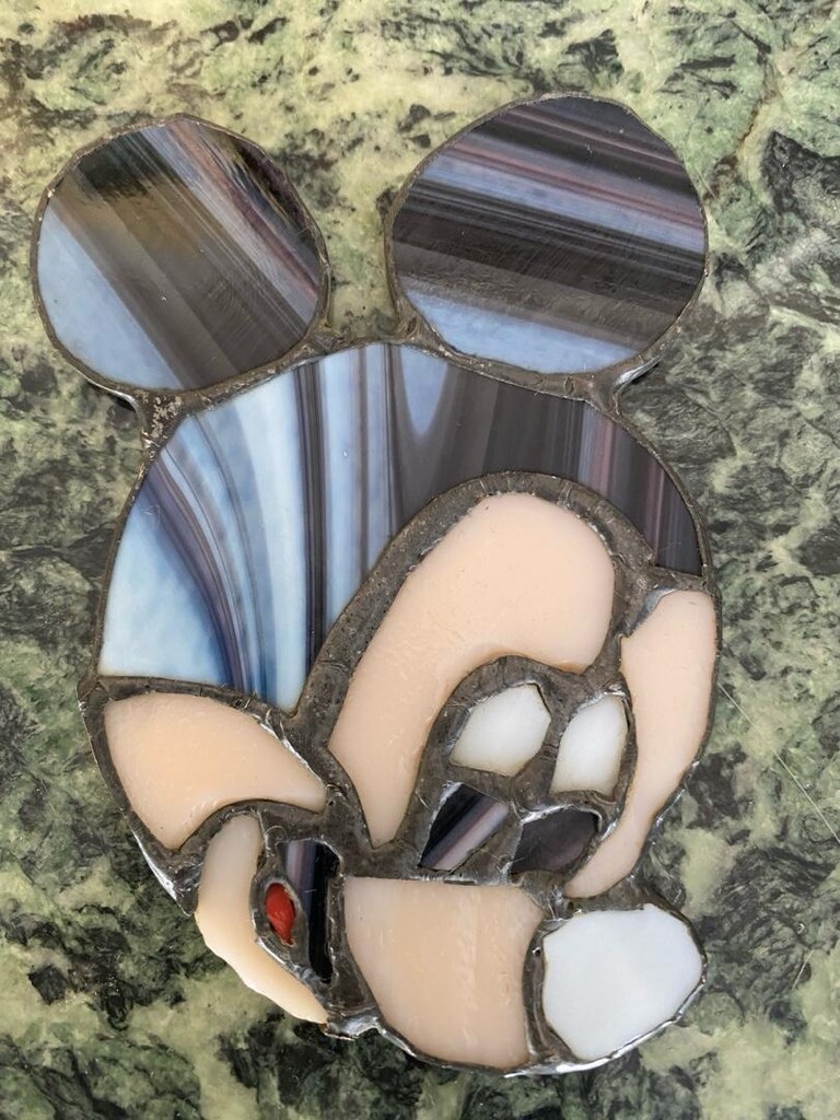 Mickey Mouse Tiffany Vitray Figürü - 6