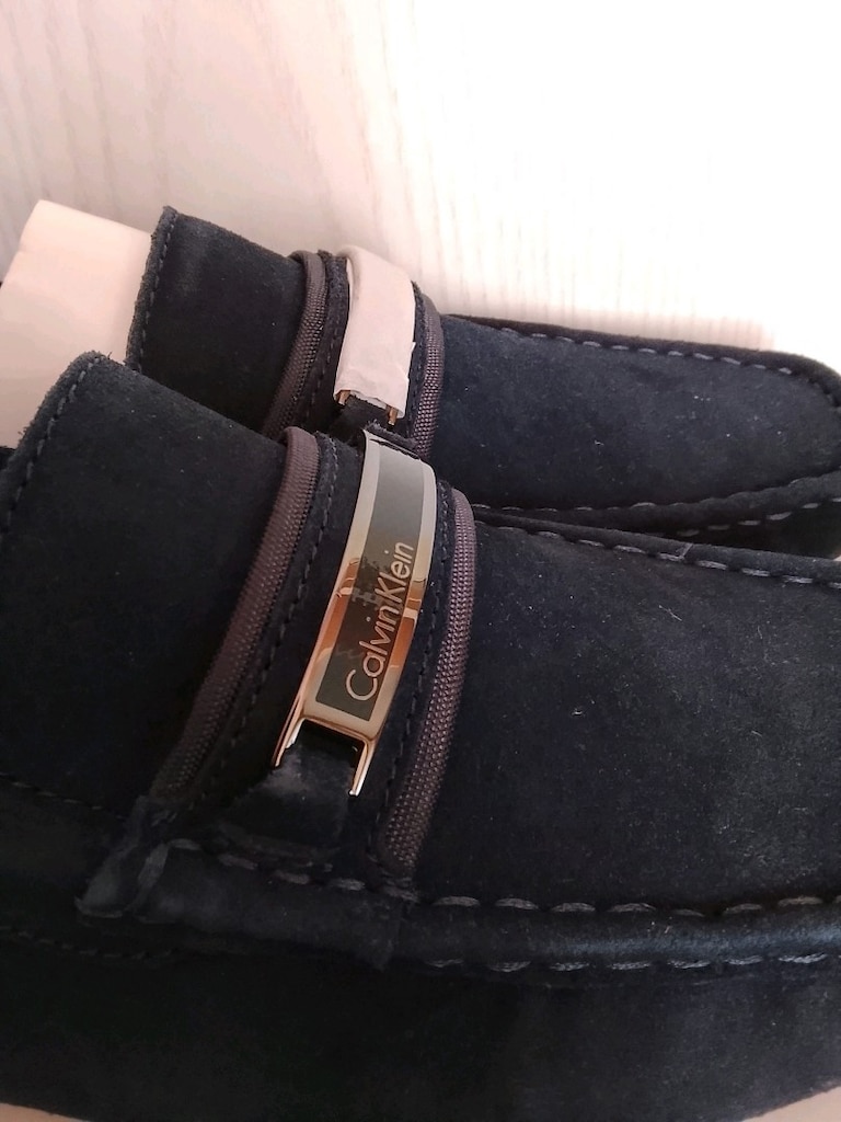 Calvin Klein Lacivert suet loafer. - 2
