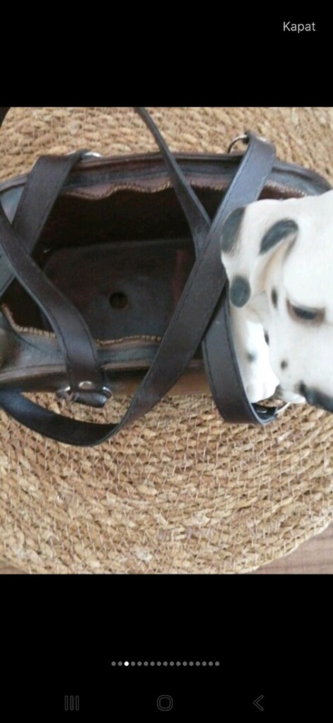 DEKORATİF ÇANTALI DALMAÇYALI KÖPEK BİBLO - 2