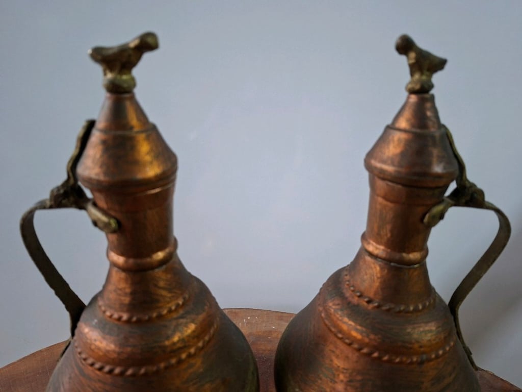 Antika kuşlu bakır gügüm - 4