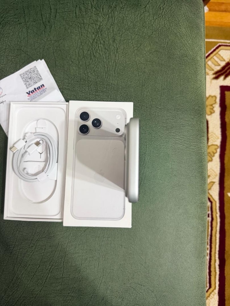 iphone 17pro max (17 ay garantili pil 100) - 8