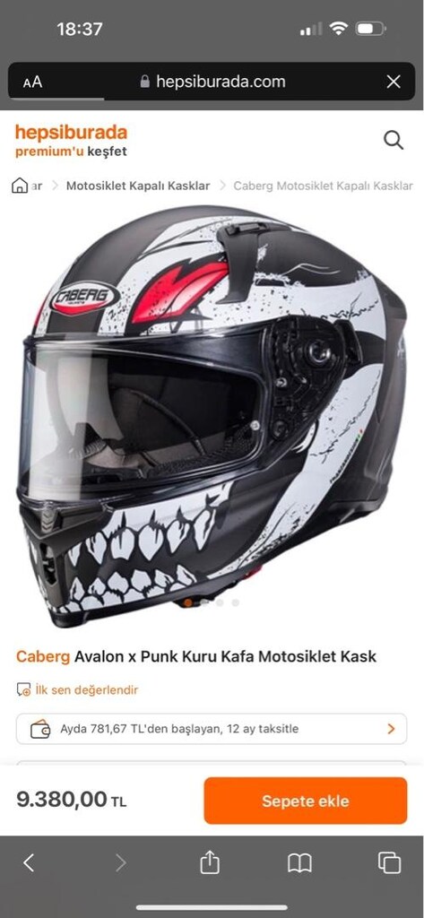 CABERG AVOLON KURU KAFA MOTOR KASKI - 7