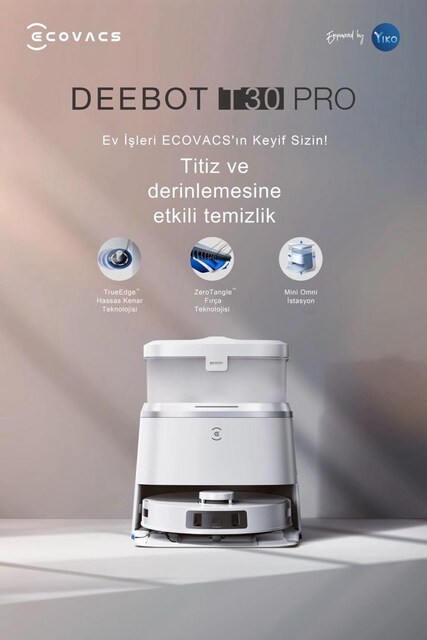 Ecovacs Deebot T30 Pro Omni Akıllı Robot Süpürge ve Paspas