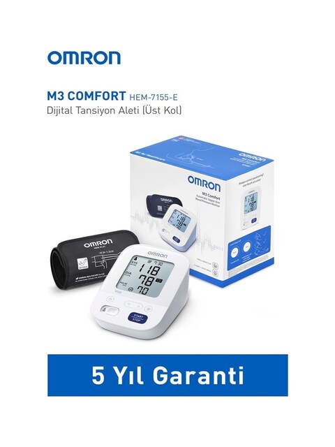 Omron M3 Comfort 2 Kullanıcı Hafızalı Akıllı Manşetli Üst Koldan Ölçer