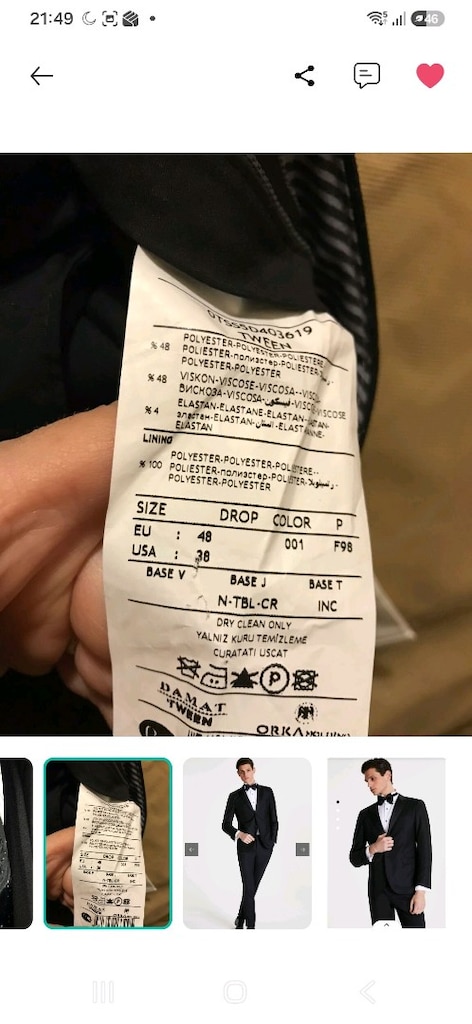 Damat Tween Damatlık/Gömlek Yeni Gibi - 8