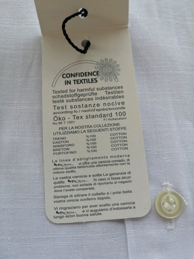 ETİKETLİ BEYAZ KISA KOLLU ERKEK GÖMLEĞİ - 7