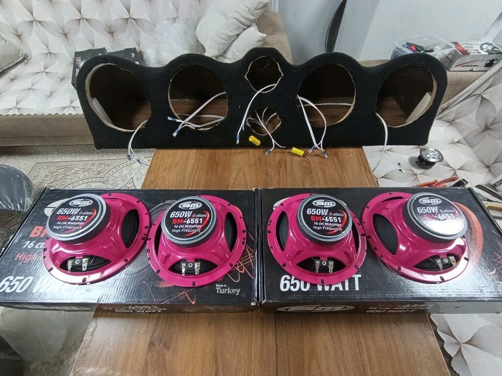 her araca uyumlu 4lu 16 cm mid tiz pandizot ses sistemi - 4