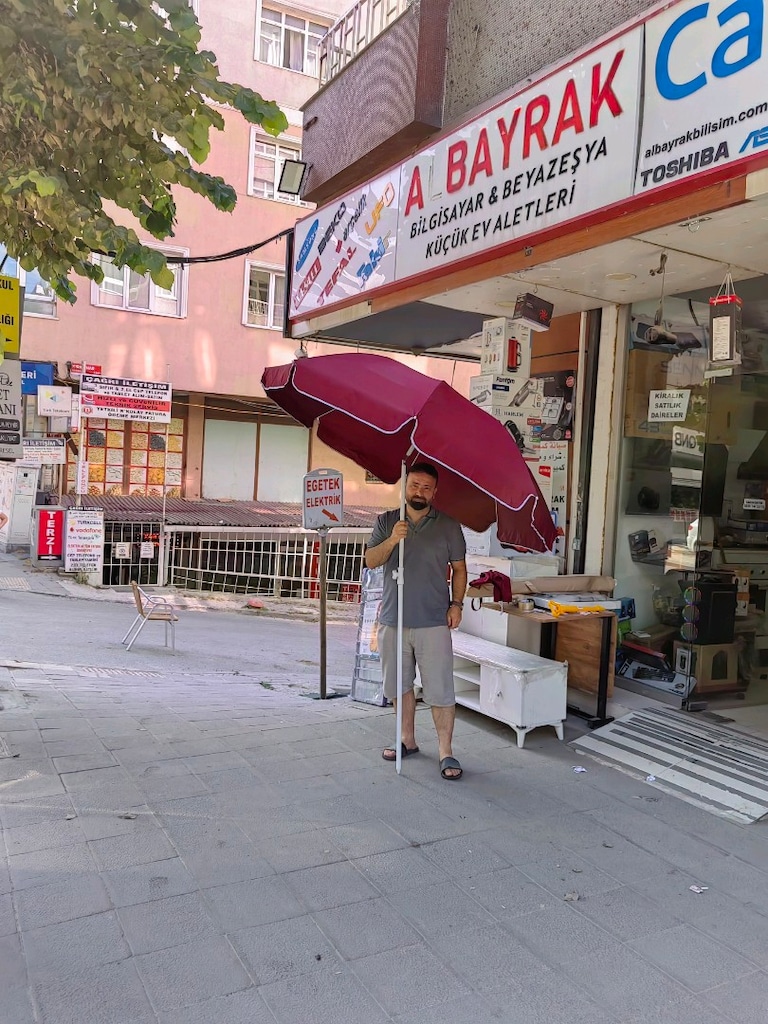 DEV KAMPANYA YERLİ ÜRETİM PLAJ ŞEMSİYESİ 200CM KALIN KUMAŞ A KALİTE - 4