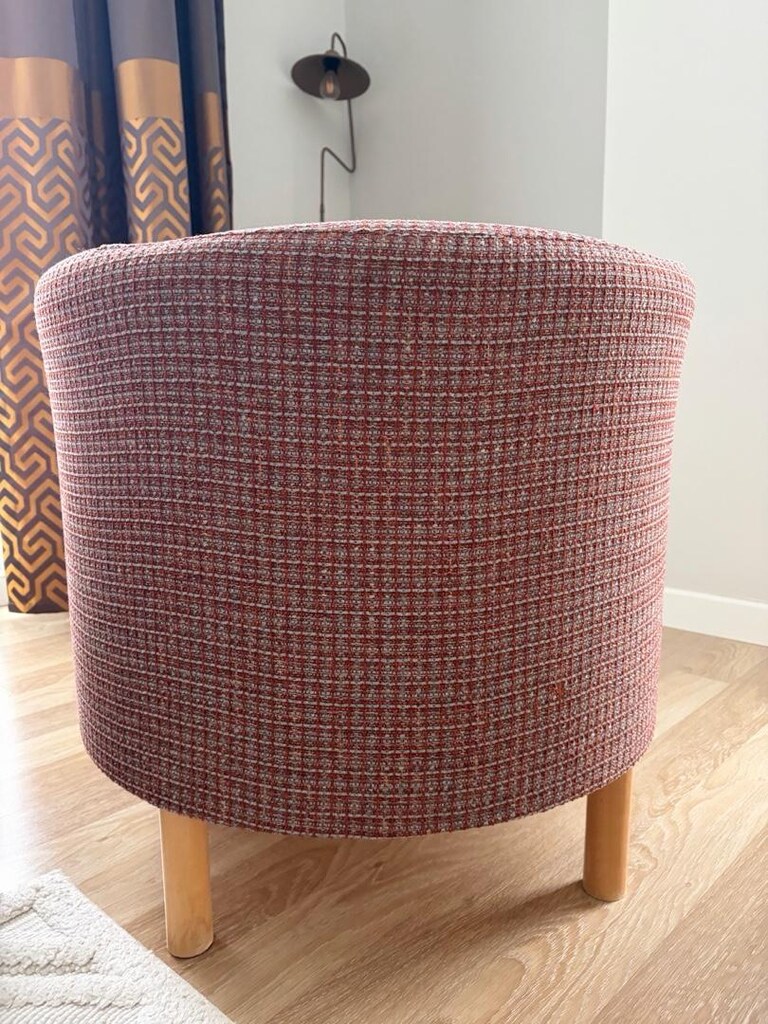 Vintage Pembe Berjer Döşemeleri Sıfırlanmış - 4