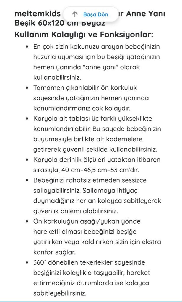 Meltem Smart Woody Beşik - 9