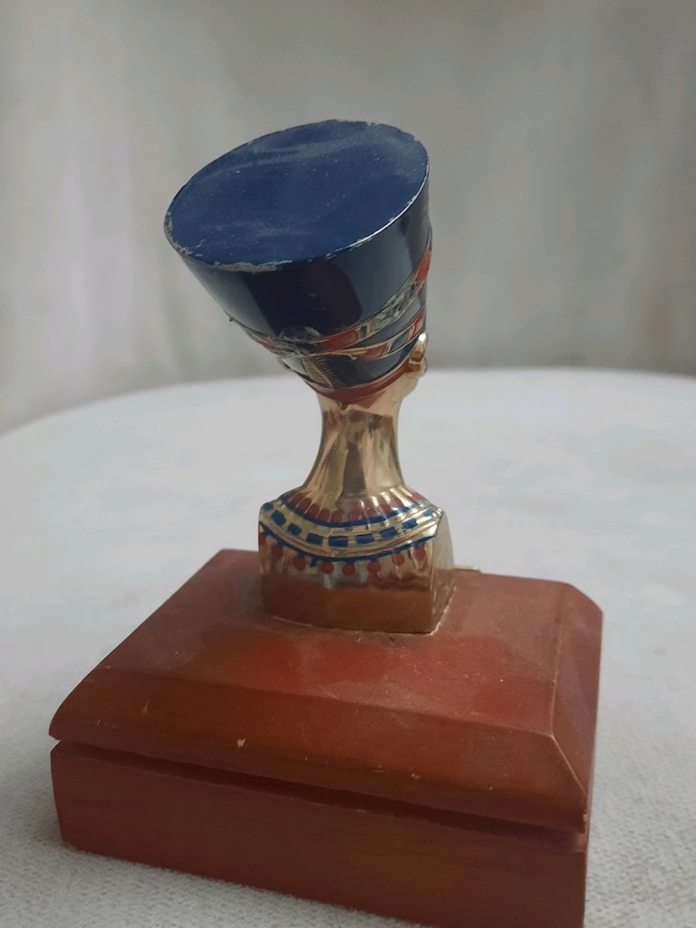 Mısır kraliçesi Nefertiti büst biblo - 4