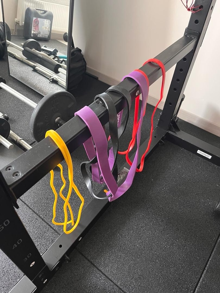 Ev Spor Salonu Seti Rack,2 Bench, Dips,120+ KG Ağırlık,Bar vb - 10