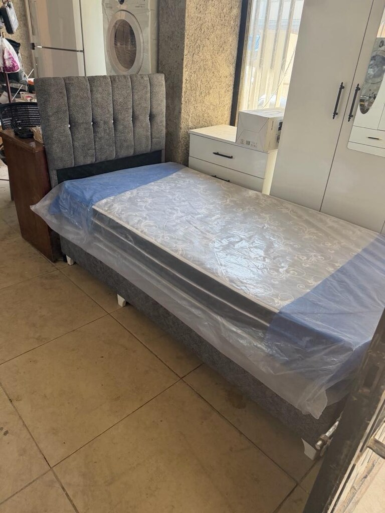 sıfır lüks tek kişilik baza başlık yatak - 3