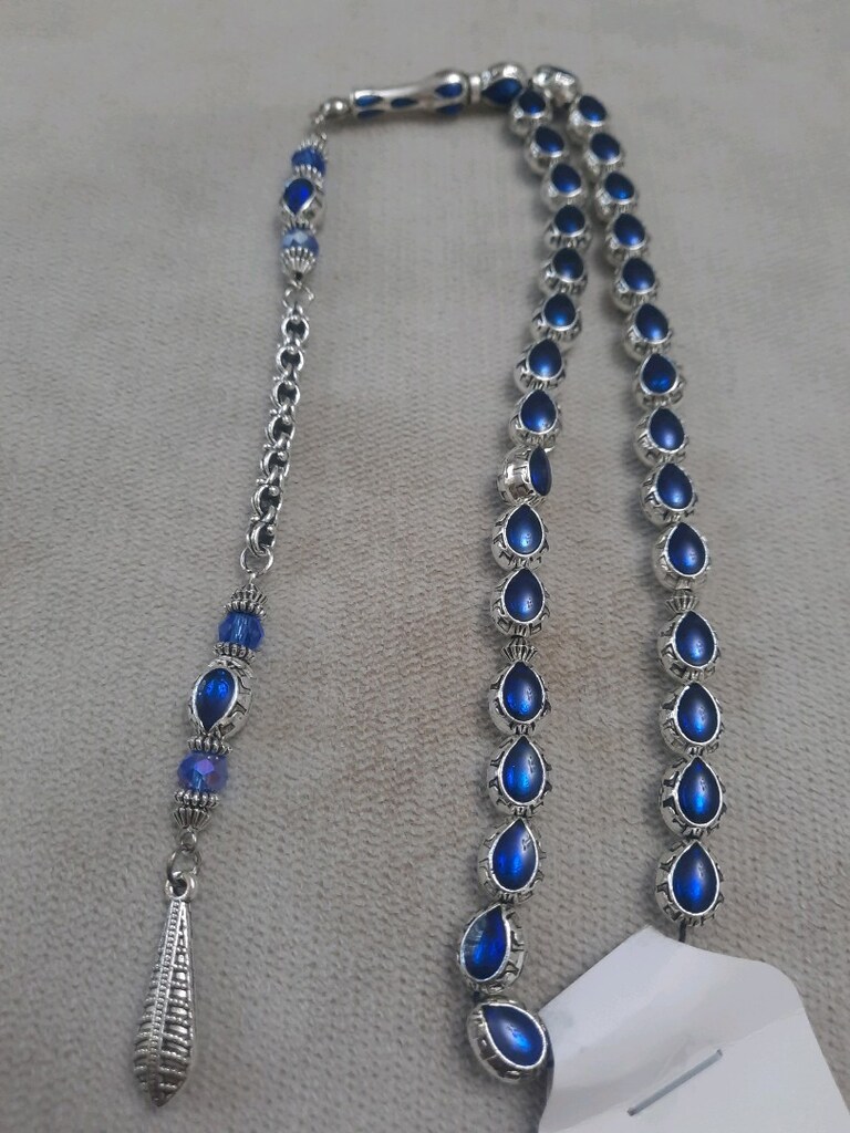 Gümüş kaplama kafesli tesbih - 3