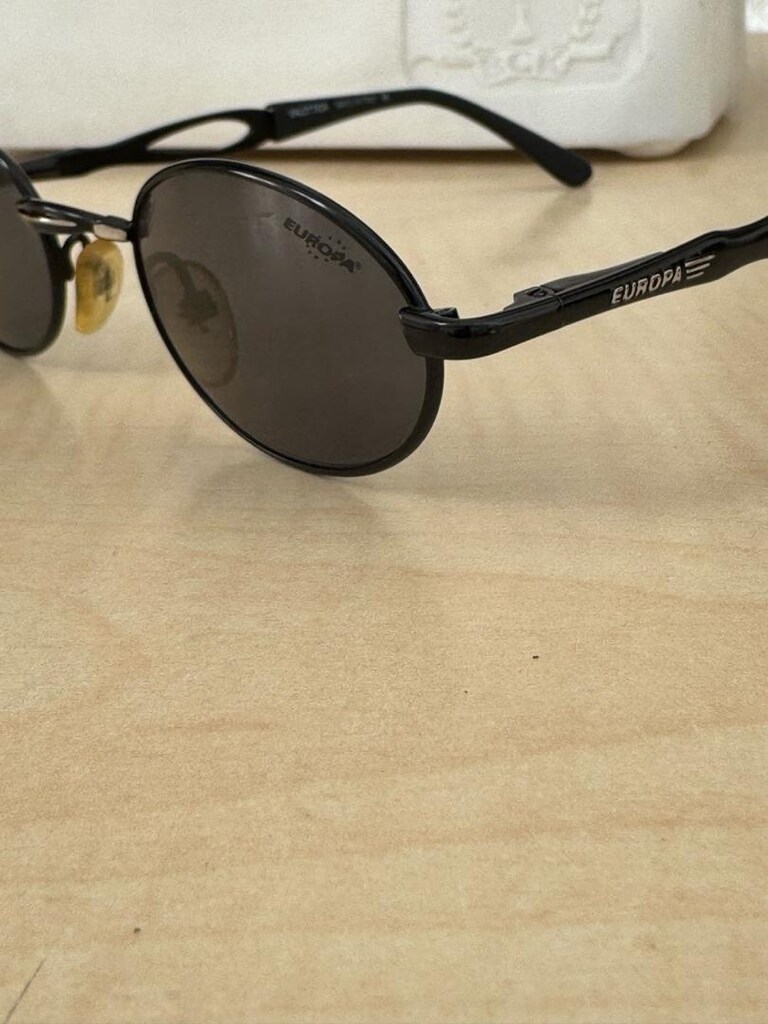 Europa Vintage İtalyan Matrix Tasarım Siyah Güneş Gözlüğü (Sıfır) - 3