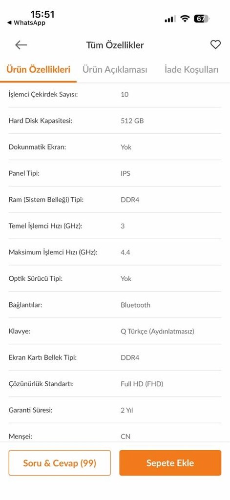 0 Gbi ASUS VİVOBOOK LEPTOP BİLGİSAYAR - 6
