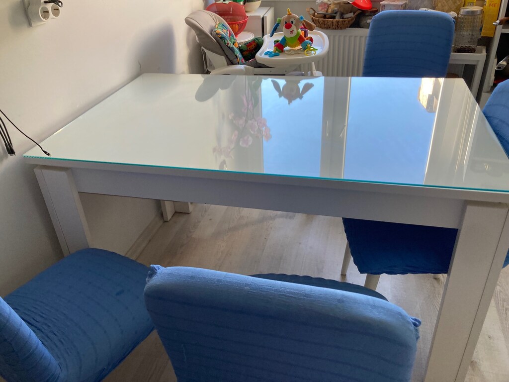 Uzatabilir 10 kişilik için yemek masası ve 4 sandalye - 3