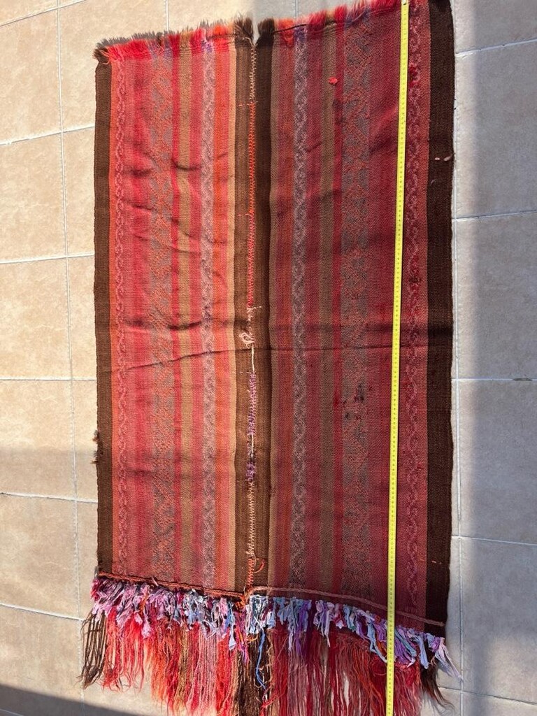 antika el dokuma yün kilim - 5