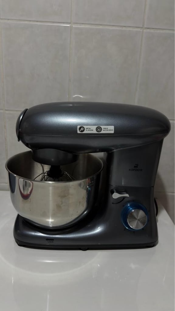 1900Watt güçlü kıyma ve içli köfte aparatlı premium mikser seti5litre - 2