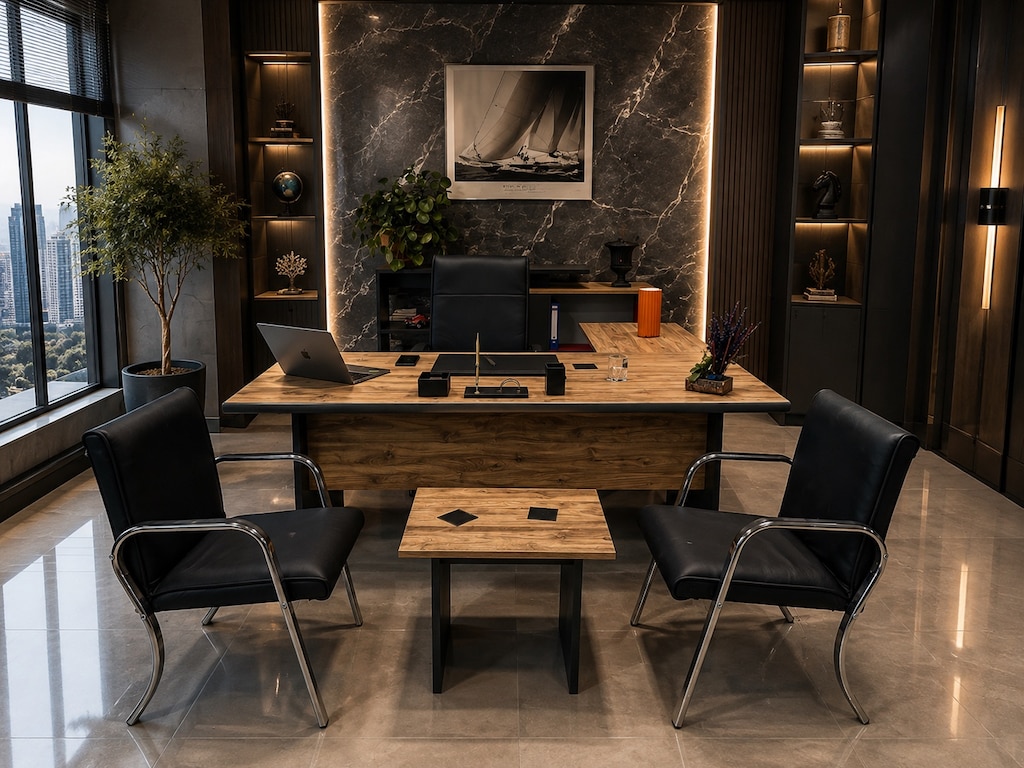 Büro Mobilyası Ofis Mobilyaları Koltuklar Dahil Full Paket Sıfır - 4