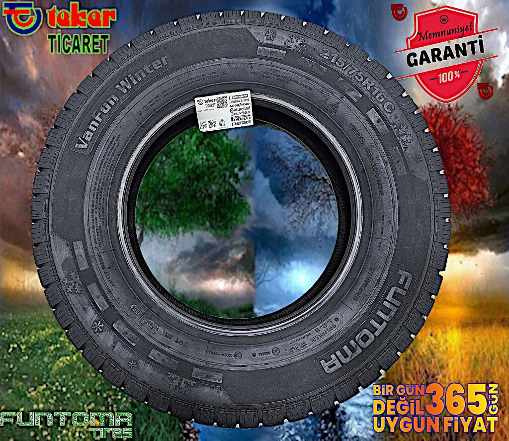 215 75 16 Funtoma Vanfun#kış & kar lastiği#4mevsim# Teker Ticaret - 2