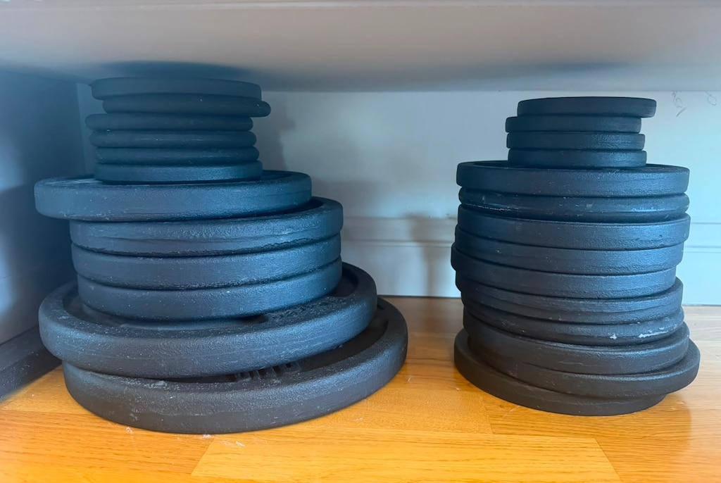 80 kg Halter Ağırlık seti döküm bench dahil - 3