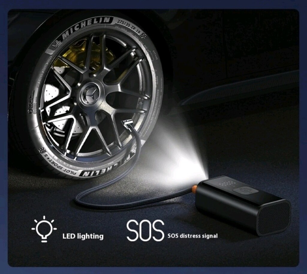Şarjlı LED Işıklı Kompresör - 3