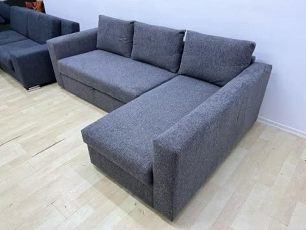 IKEA MANSTAD SIFIR KAPLAMA YATAKLI BAZALI L KÖŞE KOLTUK KANEPE - 3