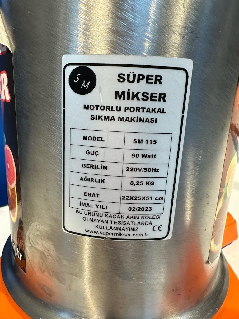 Süper Mikser Portakal Sıkma Makinesi, Narenciye Sıkacağı - 4