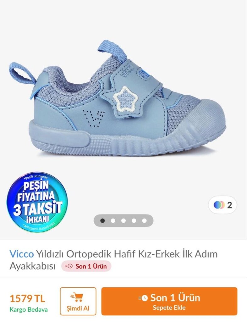 vicco ilk adım kız/erkek ayakkabı - 4