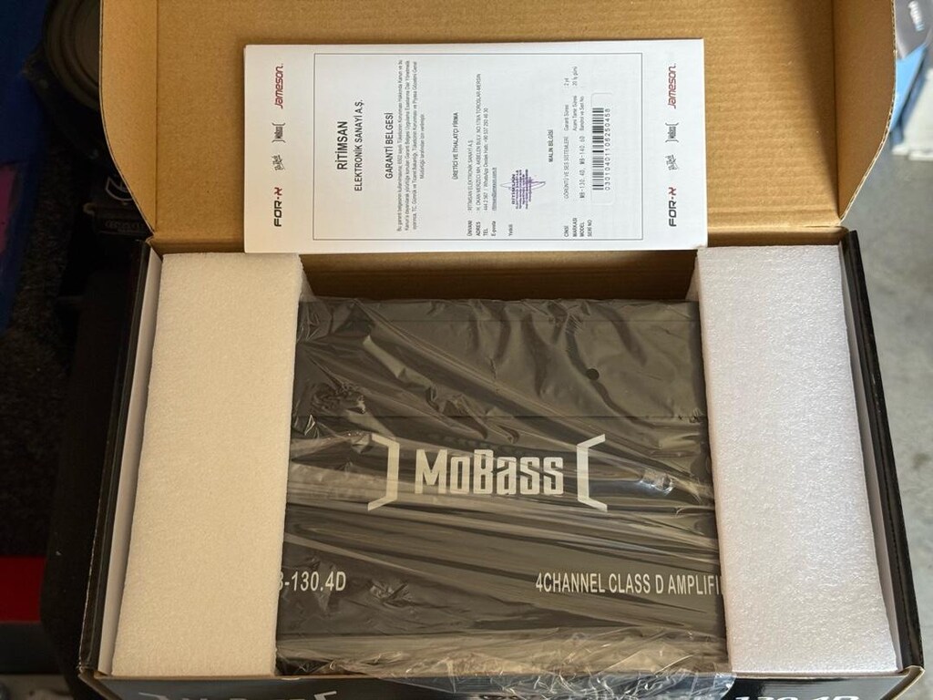 MOBASS MB-130.4D AMFİ 140x4 ANFİ SIFIR KAPALI KUTU GARANTİLİ - 2