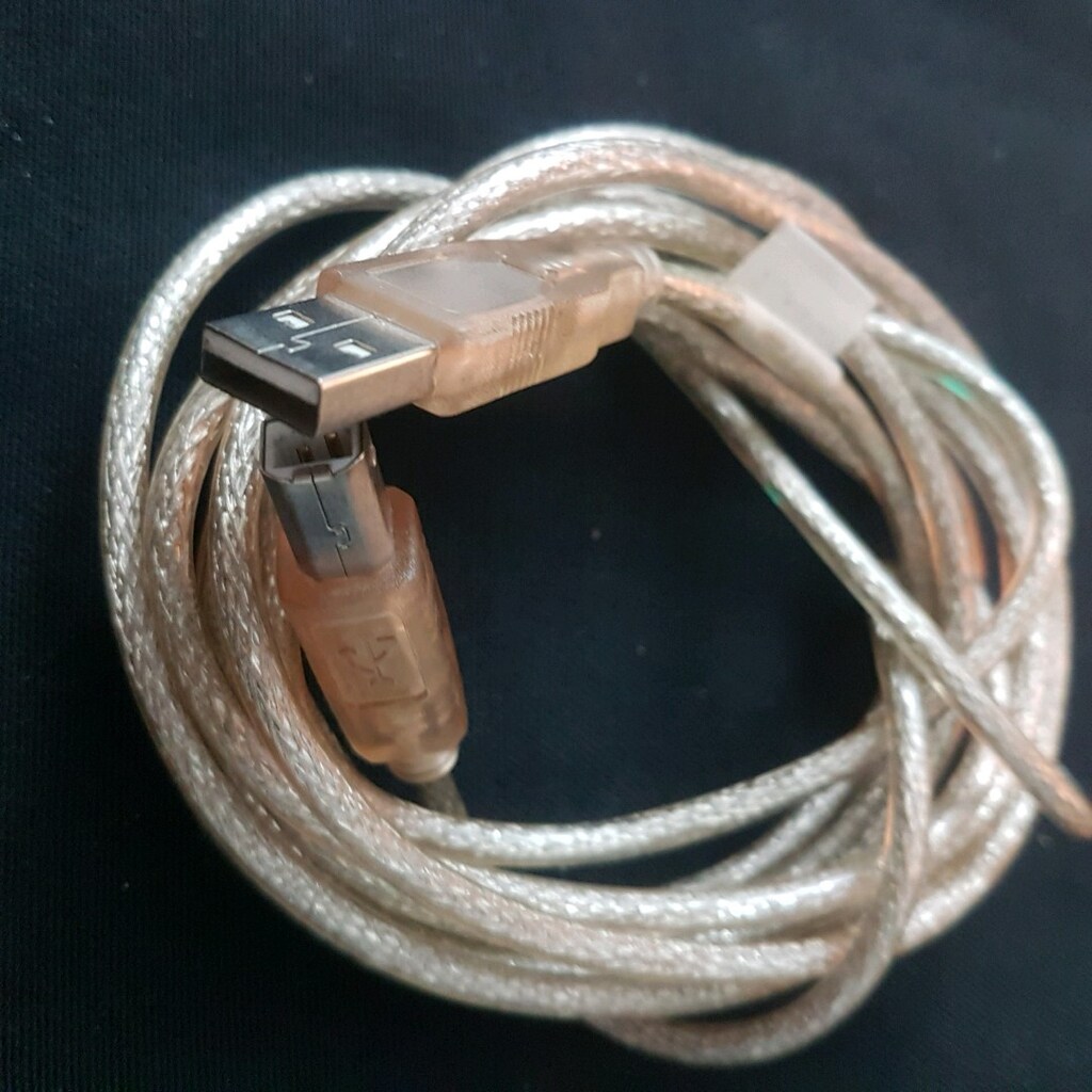 2 adet 3 Metre USB Yazıcı Kablosu Hp- Canon-Brother Printer Kablo siya - 12