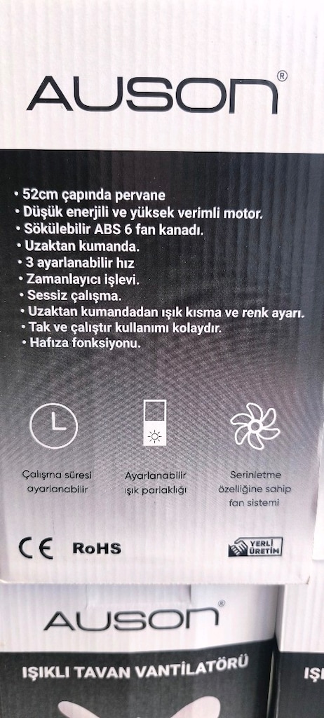 Hem ışık hem fan vantilatör. - 7