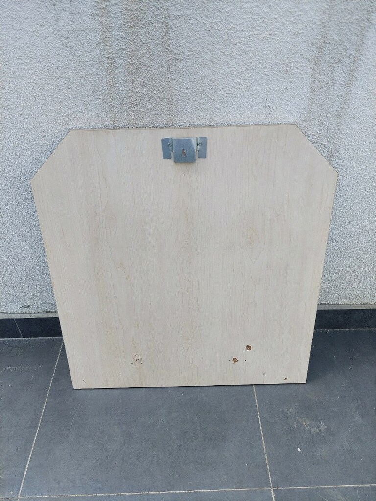 Ayna. Mdf üzerine montajlı.70x70 cm. Duvara montaj vida dübel var. - 12