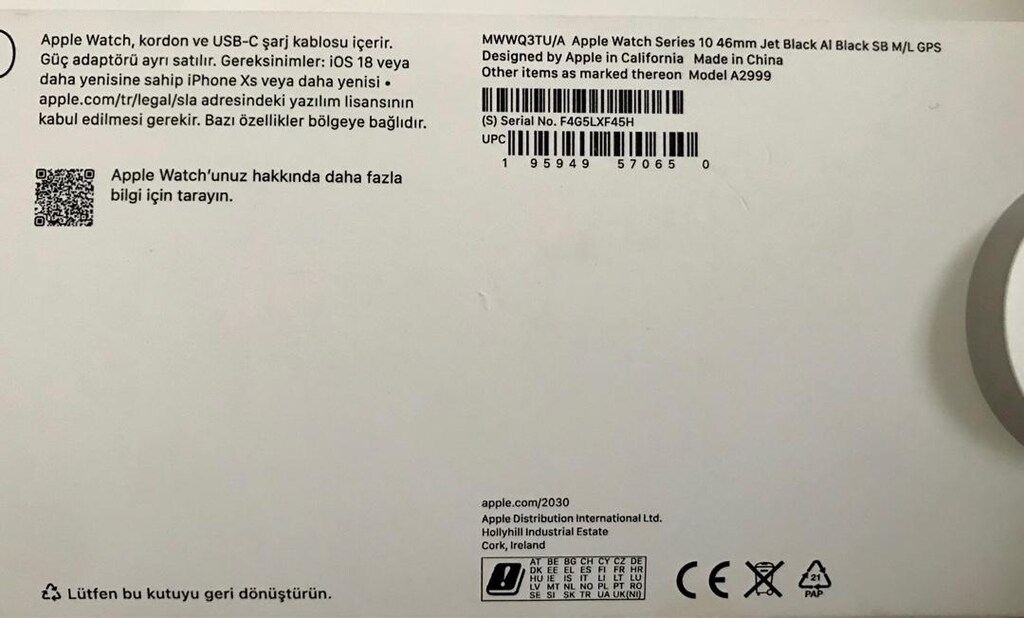 Apple Watch 10 GPS 46 mm Jet Black Aluminum Case - 3