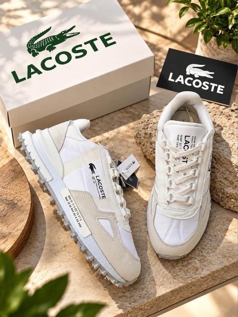 ‼‼ LACOSTE ELITE ACTIVE PREMIUM – BUZ BEYAZ - 6