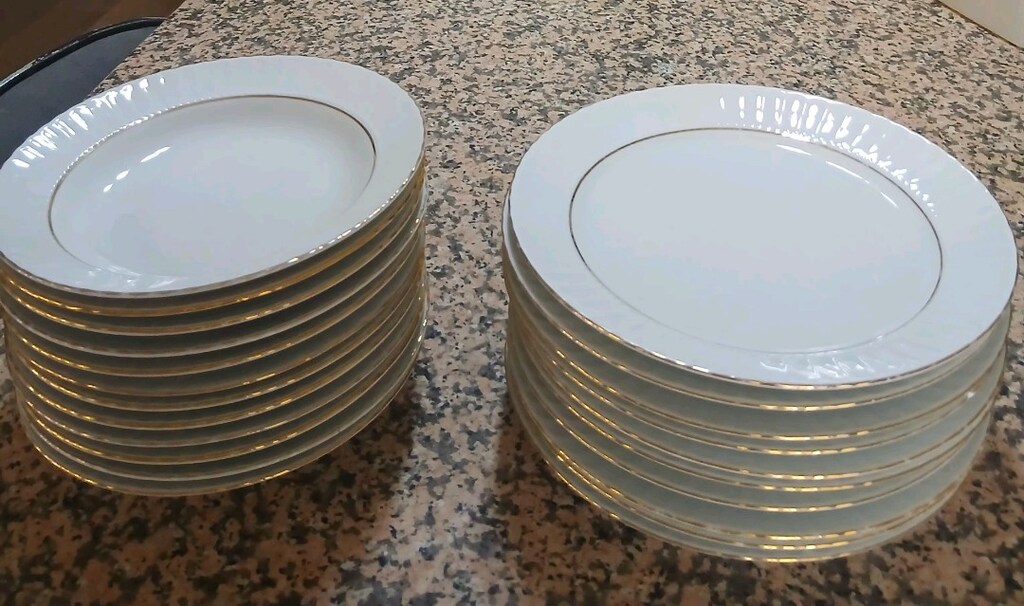 Güral Porselen 22 Parça Altın Yaldızlı Yemek Takımı – Çok Temiz - 2