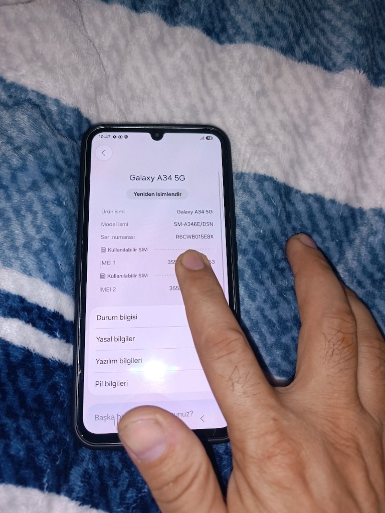 Samsung a34 5g 128gb hafıza 8gb ram yurtiçi cihazı ciftsimli - 9