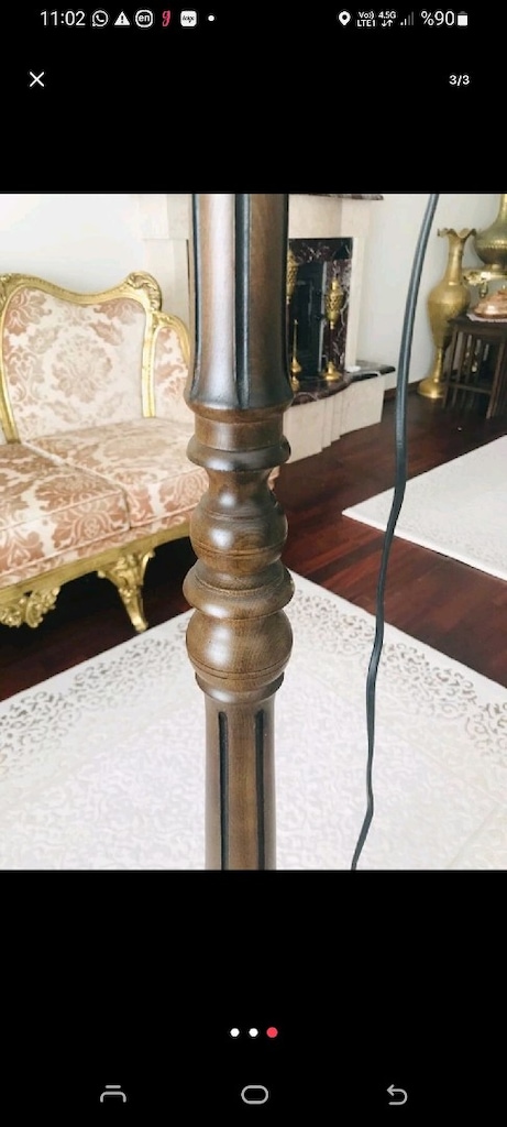 Ahşap lambader - 3