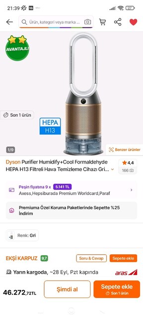 Dyson hava makinası