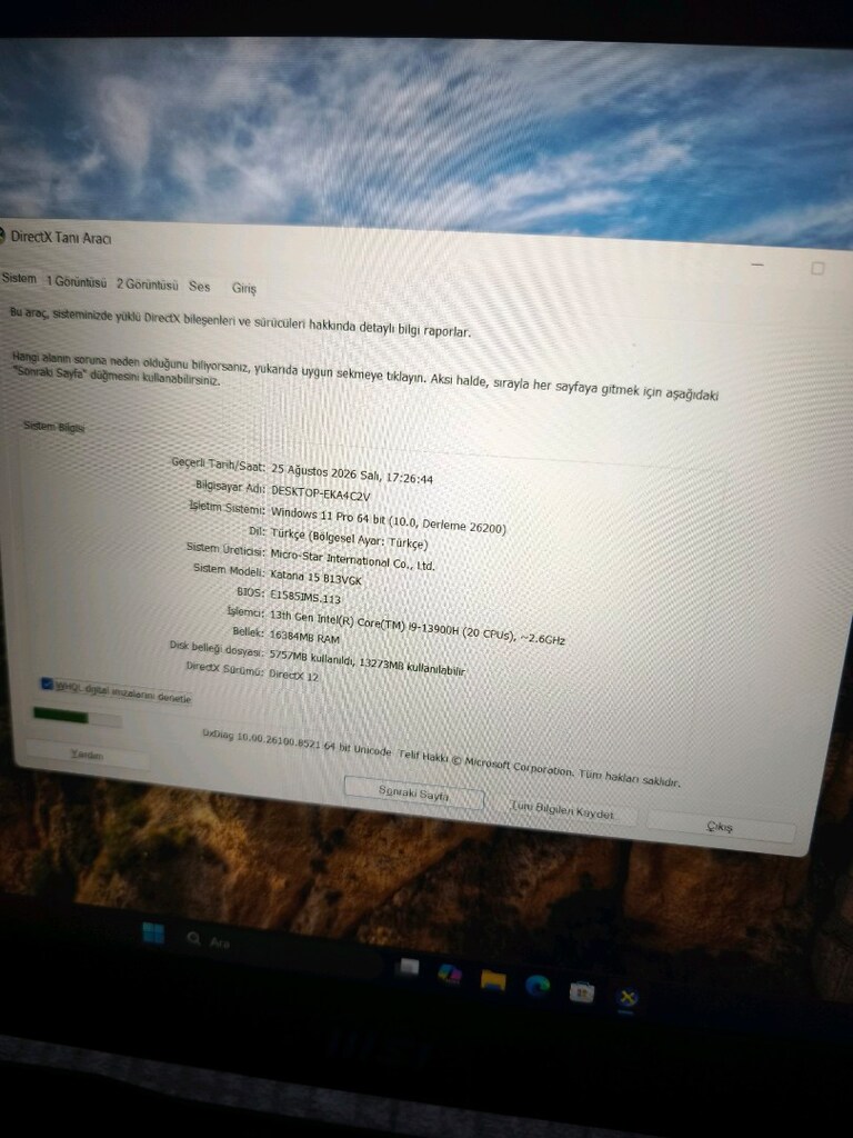 MSI katana i9 13900h rtx4070 16gb ram gaming laptop - 5
