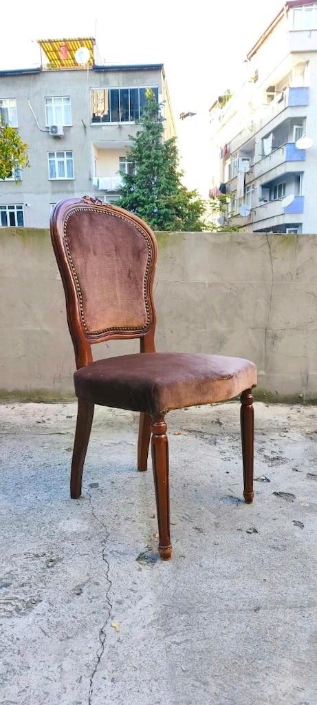 Antika Ahşap Sandalye - 7