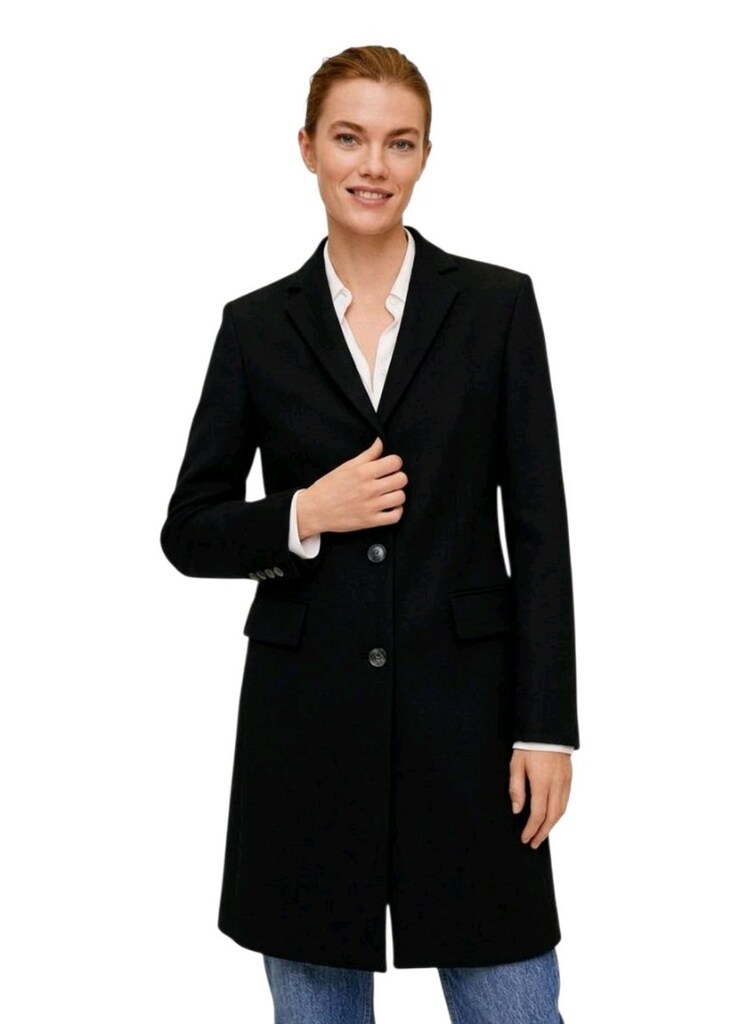 Mango Siyah Uzun Blazer Kaban / Ceket - Sıfır Etiketli