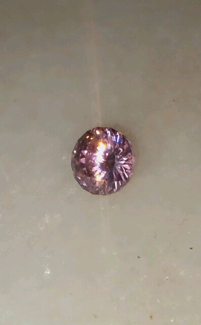 pembe safir yuvarlak kesim 7.14 karat