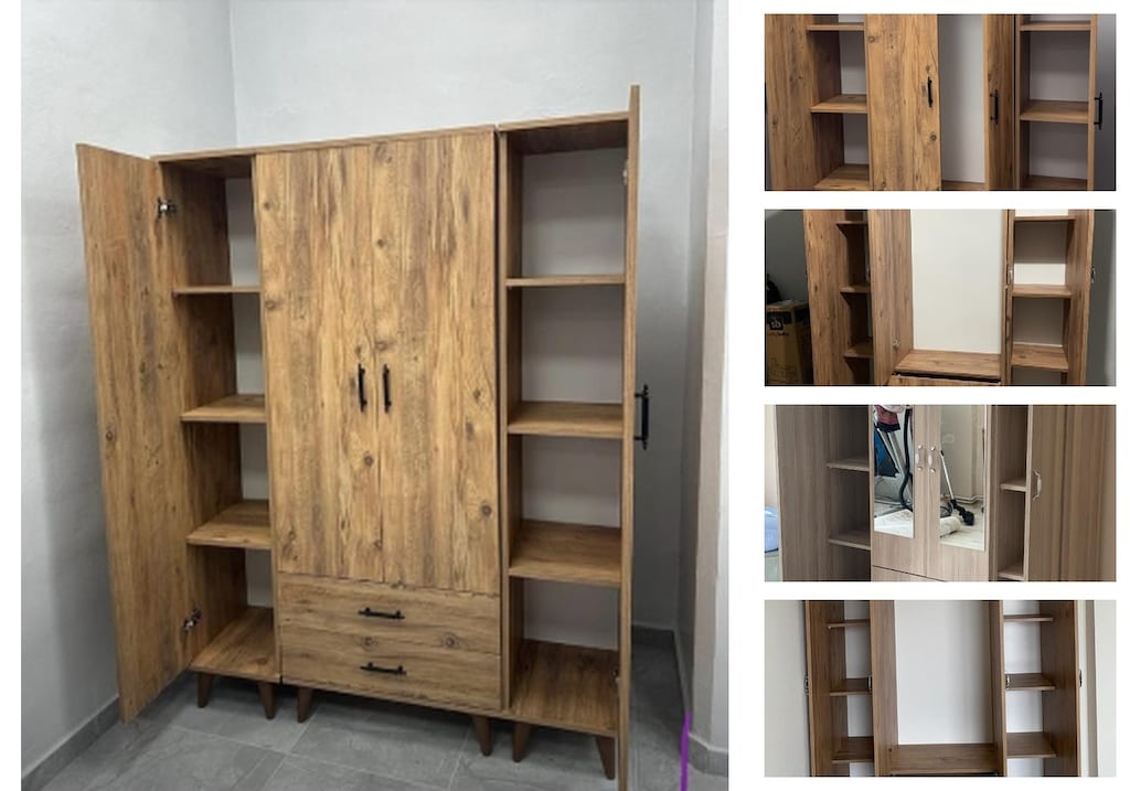 4 kapaklı elbise dolabı oshlrapxzj - 3