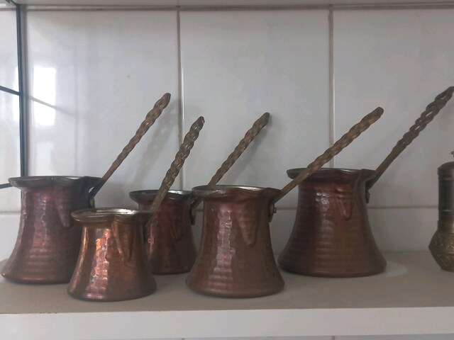 Bakır cezve takımı