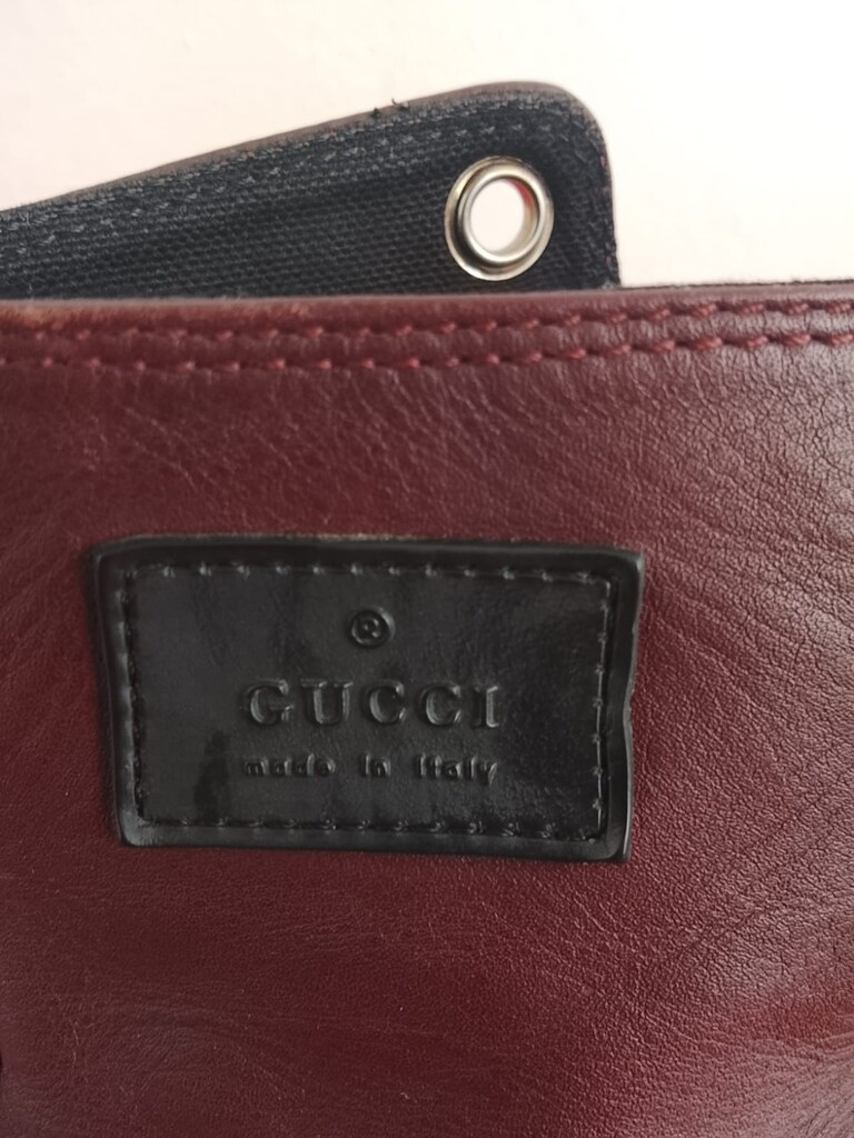 Gucci Hakiki Deri Bilekli Sneaker / Bot - Bordo (Orijinal / Temiz) - 6