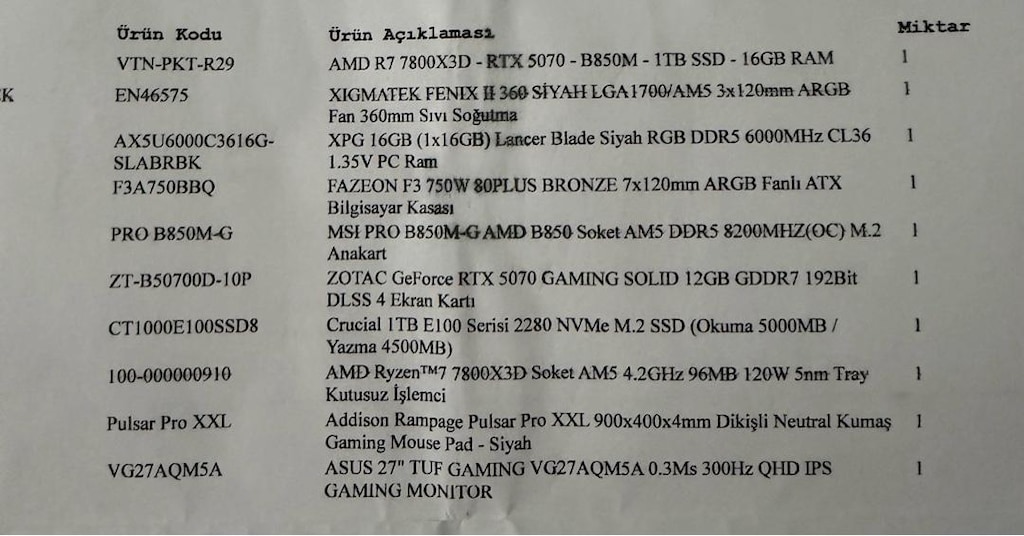RTX5070 Garantili Oyun Bilgisayarı - 6