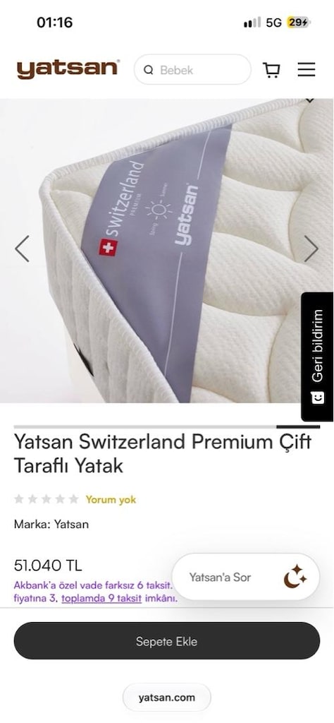 ikea karyola +yatsan yatak - 5
